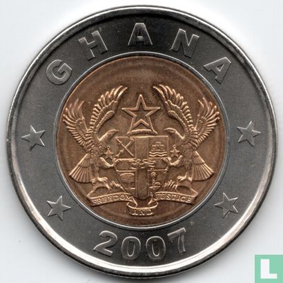 Ghana 1 cedi 2007 - Image 1
