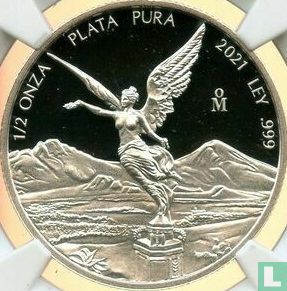 Mexico ½ onza plata 2021 (PROOF) - Image 1