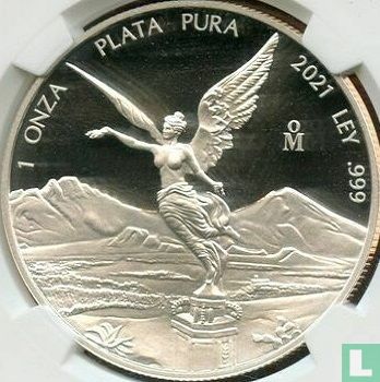 Mexico 1 onza plata 2021 (PROOF) - Image 1