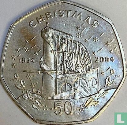 Isle of Man 50 pence 2004 (BA) "Christmas 2004" - Image 2