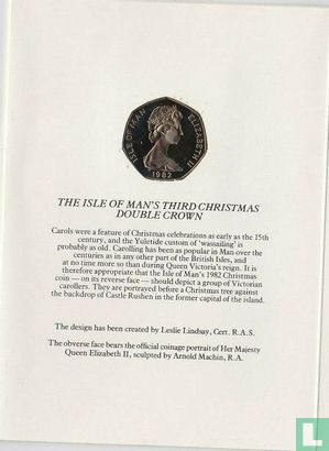 Insel Man 50 Pence 1982 (Folder) "Christmas 1982" - Bild 2