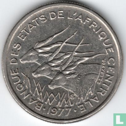 Central African States 50 francs 1977 (C) - Image 1