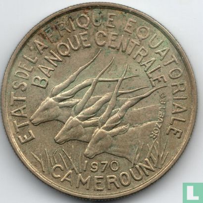 États d'Afrique équatoriale 25 francs 1970 - Image 1