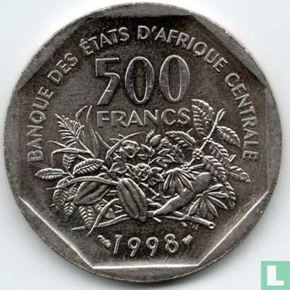 États d'Afrique centrale 500 francs 1998 - Image 1
