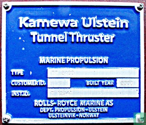 Kamewa Ulstein Tunnel Thruster