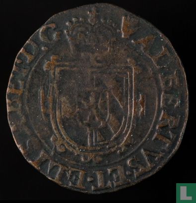 Brabant 1/2 liard 1615 (hand) "gigot" - Image 2