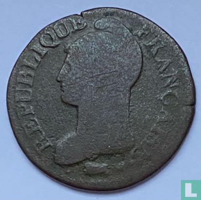 France 5 centimes AN 5 (D) - Image 2