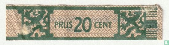 Prijs 20 cent - (Achterop: Agio Sigarenfabriek N.V. Duizel) - Afbeelding 1