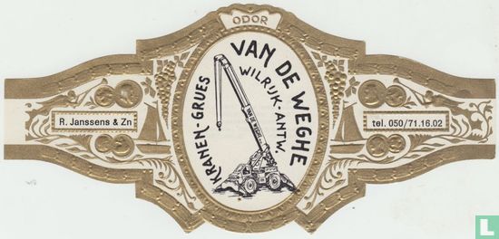 Kranen - Grues Van de Weghe Wilrijk-Antw. - R. Janssens & Zn - tel. 050/71.16.02 - Afbeelding 1