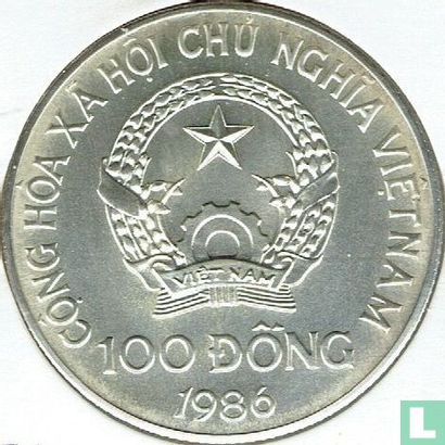 Vietnam 100 dong 1986 (type 2) "1988 Summer Olympics in Seoul" - Afbeelding 1