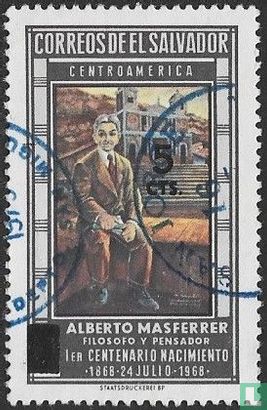 Alberto Masferrer, met opdruk