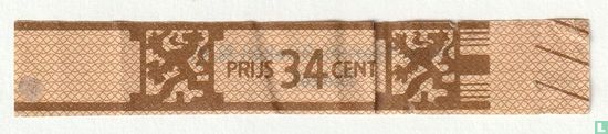 Prijs 34 cent - Agio Sigarenfabrieken N.V. Duizel - Afbeelding 1
