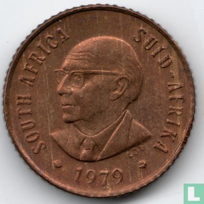 South Africa ½ cent 1979 "The end of Nicolaas Johannes Diederichs' presidency" - Image 1