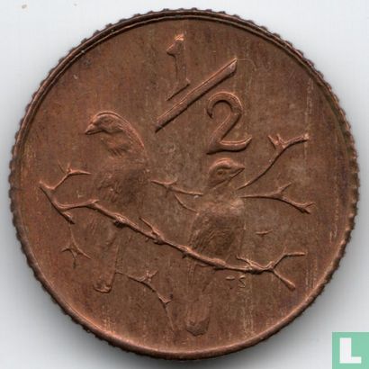 South Africa ½ cent 1979 "The end of Nicolaas Johannes Diederichs' presidency" - Image 2