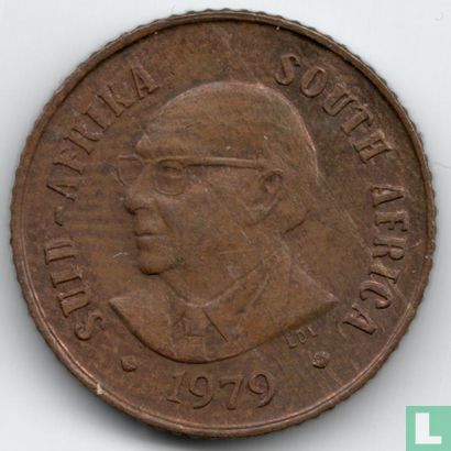 Zuid-Afrika 1 cent 1979 "The end of Nicolaas Johannes Diederichs' presidency" - Afbeelding 1