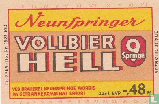 Neunspringer Vollbier Hell