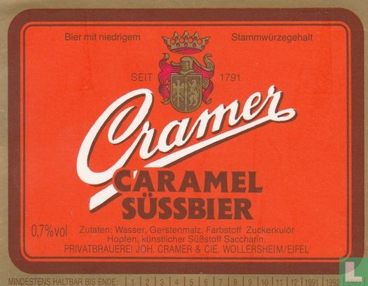 Cramer Caramel Süssbier