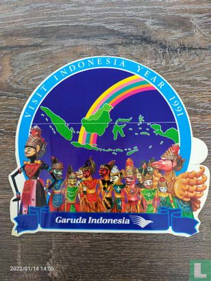 Sticker visit indonesia 1991