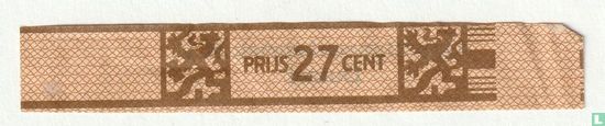 Prijs 27 cent - Agio Sigarenfabriek N.V. Duizel  - Afbeelding 1