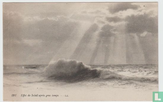France Seine Maritime Le Havre Effet de soleil après gros temps 1916 Postcard - Image 1