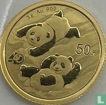 China 50 yuan 2022 "40th anniversary Panda coinage" - Afbeelding 2