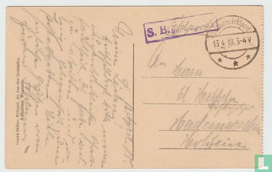 France Aisne Laon Palast der Bischofe 1918 Postcard - Image 2