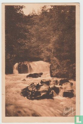 France Savoie Brides les Bains Cascade du Bois de Cythère 1931 Postcard - Afbeelding 1