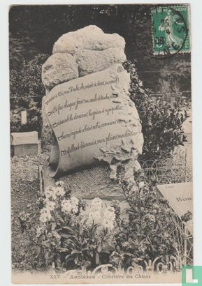 France Hauts de Seine Asnieres sur Seine Cimetière des Chiens 1908 Postcard - Bild 1