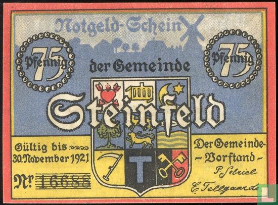 Steinfeld, Gemeinde - 75 Pfennig o.D. (1922) - Image 1
