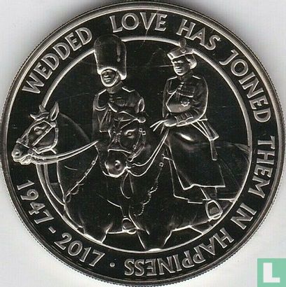 Royaume-Uni 5 pounds 2017 "70th wedding anniversary of Queen Elizabeth II and Prince Philip" - Image 1