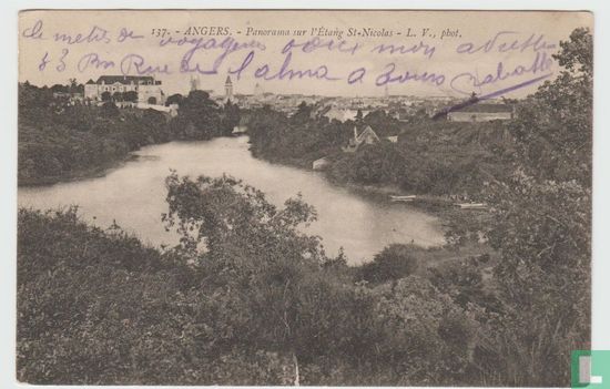 France Maine et Loire Angers PANORAMA SUR L'ETANG ST NICOLAS 1912 - Image 1