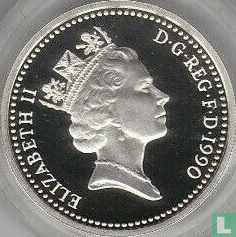 Royaume-Uni 1 pound 1990 (BE - argent) "Welsh leek" - Image 1