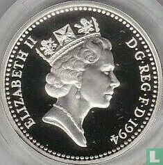 United Kingdom 1 pound 1994 (PROOF - silver) "Scottish lion" - Image 1