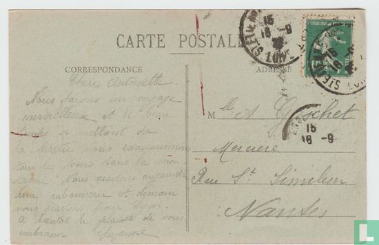 France Loire Saint Etienne La Colline Ste Barbe Postcard - Afbeelding 2