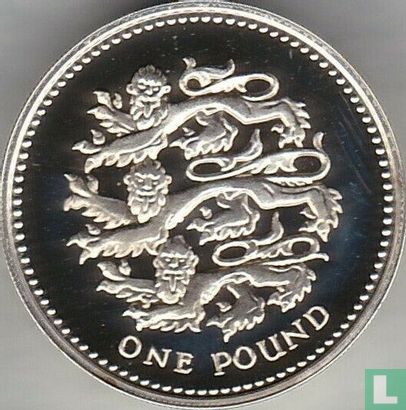 Royaume-Uni 1 pound 1997 (BE - argent) "English lions" - Image 2