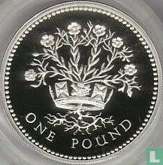 Royaume-Uni 1 pound 1991 (BE - argent) "Northern Irish flax" - Image 2