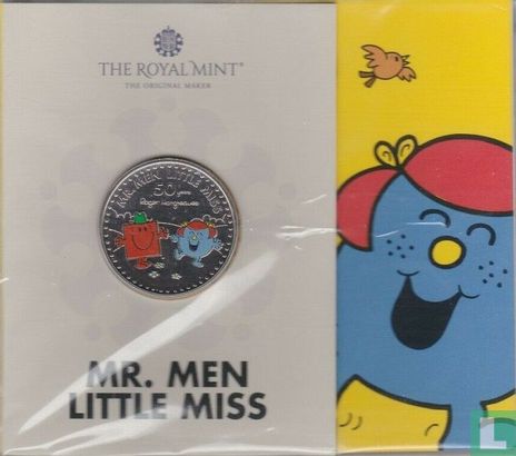 United Kingdom 5 pounds 2021 (folder - coloured) "50th anniversary Mr. Men & Little Miss - Mr. Men & Little Miss" - Image 1