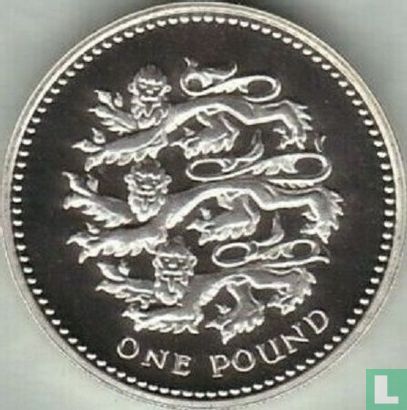 United Kingdom 1 pound 2002 (PROOF - silver) "English lions" - Image 2
