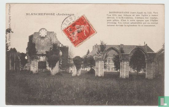France Ardennes l'Abbaye Charleville Blanchefosse Ardennes 1907 Postcard - Image 1