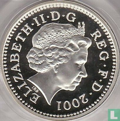 United Kingdom 1 pound 2001 (PROOF - silver) "Celtic Cross" - Image 1