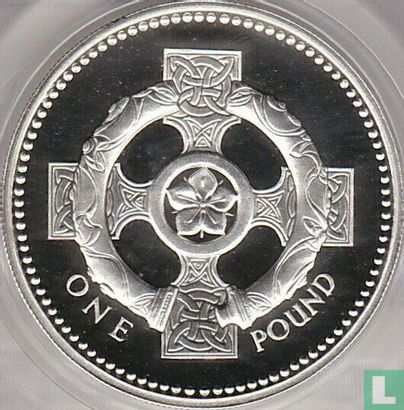 United Kingdom 1 pound 2001 (PROOF - silver) "Celtic Cross" - Image 2