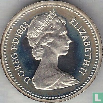 United Kingdom 1 pound 1983 (PROOF - silver) "Royal Arms" - Image 1