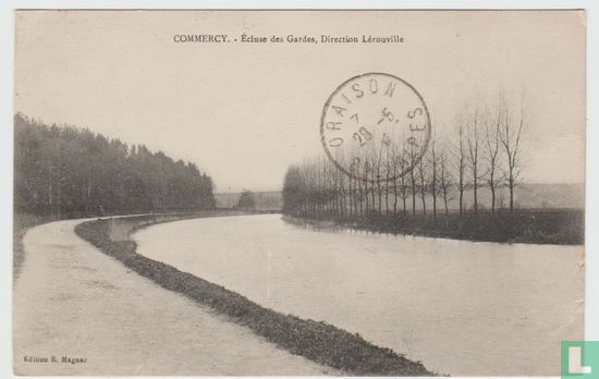 France Meuse Commercy Commercy écluse des gardes direction lerouville 1915 Postcard - Image 1