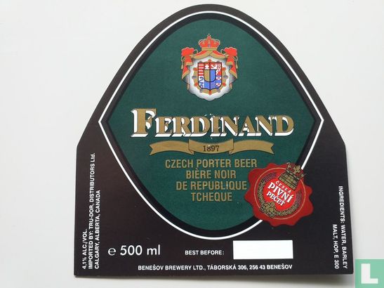 Ferdinand Czech porter beer 