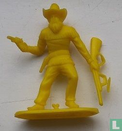 Cowboy Met geweer en revolver (geel))