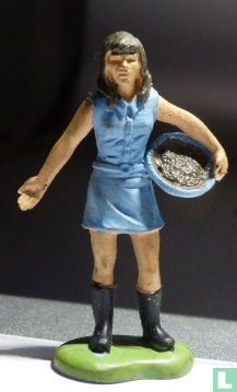 Boerenmeisje met mand - Afbeelding 2