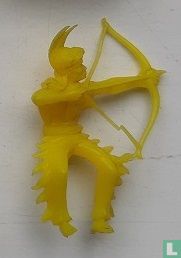 Indien avec arc et flèche (jaune)