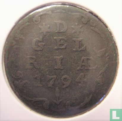 Gelderland 1 duit 1794 - Afbeelding 1