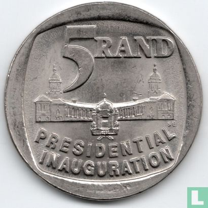 South Africa 5 rand 1994 "Presidential inauguration" - Image 2