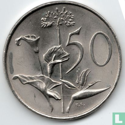 Afrique du Sud 50 cents 1987 - Image 2